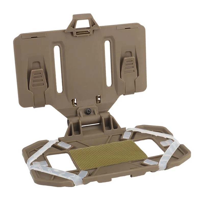 Chaleco táctico MOLLE con soporte teléfono y mapa Airsoft caza - imagen 5