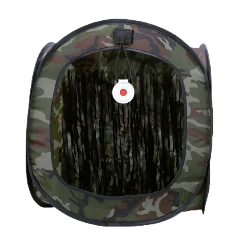 Carpa de tiro portátil camuflaje reciclable con caja de objetivos