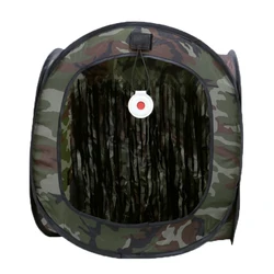 Carpa de tiro portátil camuflaje reciclable con caja de objetivos