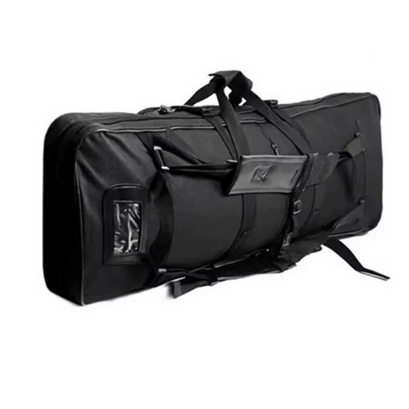 Funda táctica doble para rifle – Transporte exterior con bolsa para pistola - imagen 3