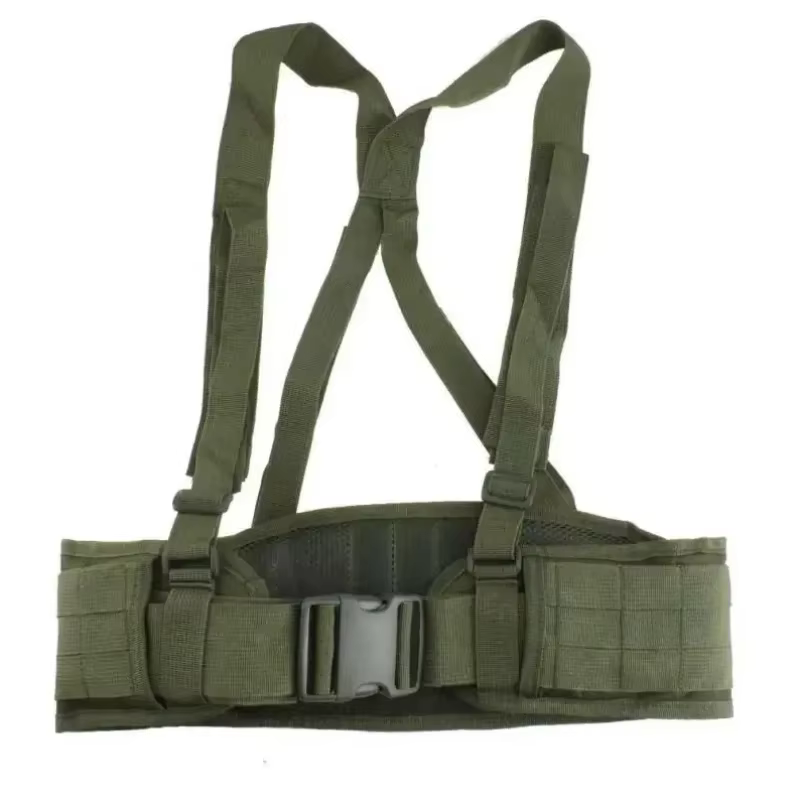 Chaleco táctico MOLLE caza con cinturón acolchado y arnés airsoft - imagen 5