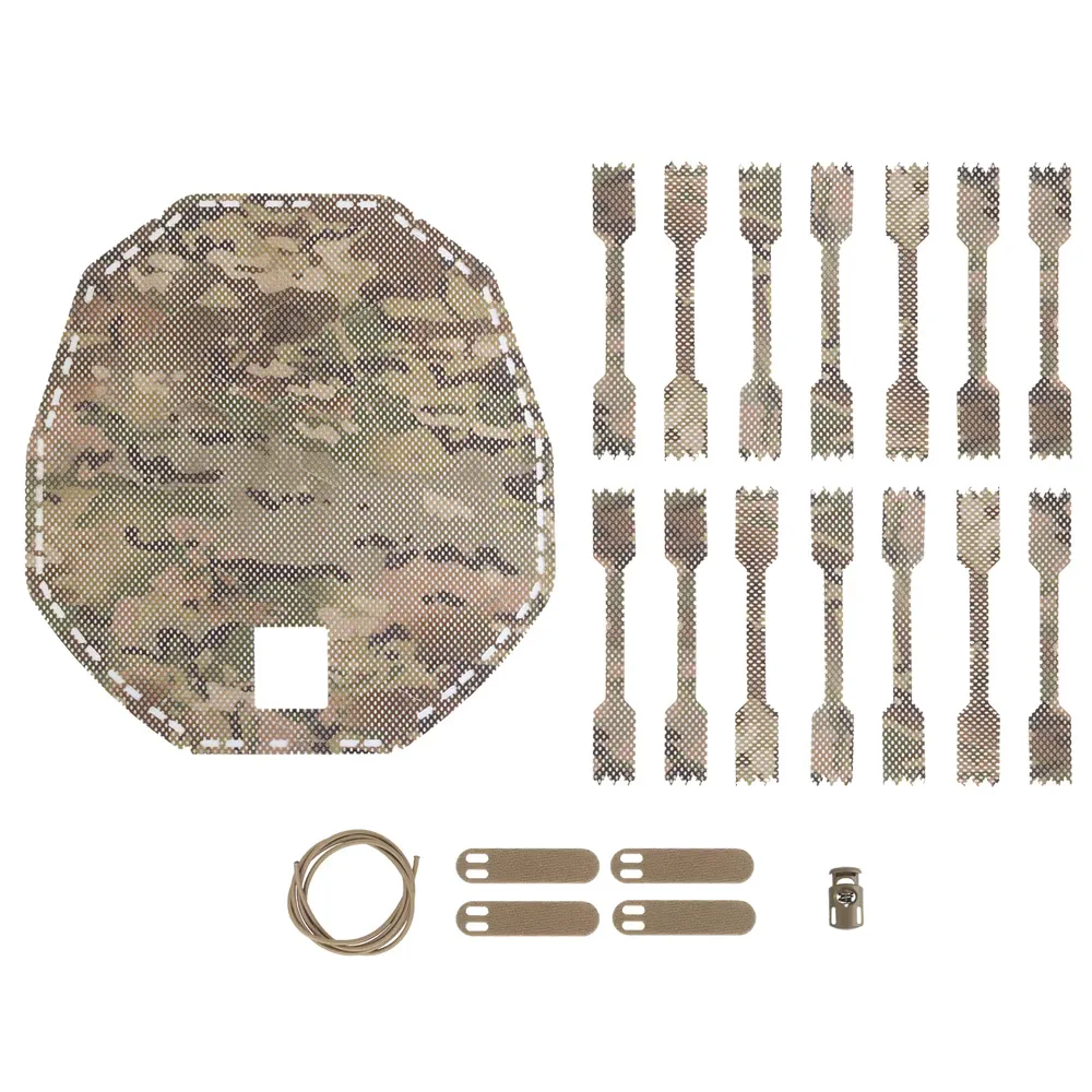Funda camuflaje casco Airsoft, red transpirable para paintball y caza