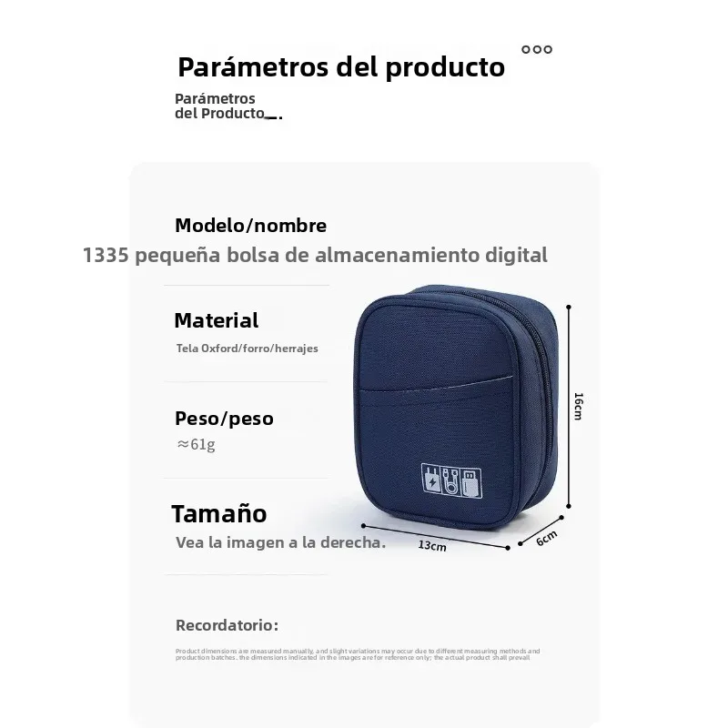 Bolsa organizadora táctica para cables y accesorios electrónicos - imagen 3