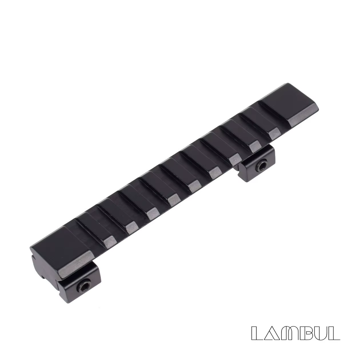 Adaptador cola de milano a Picatinny 125mm – Aluminio 10 ranuras - imagen 3
