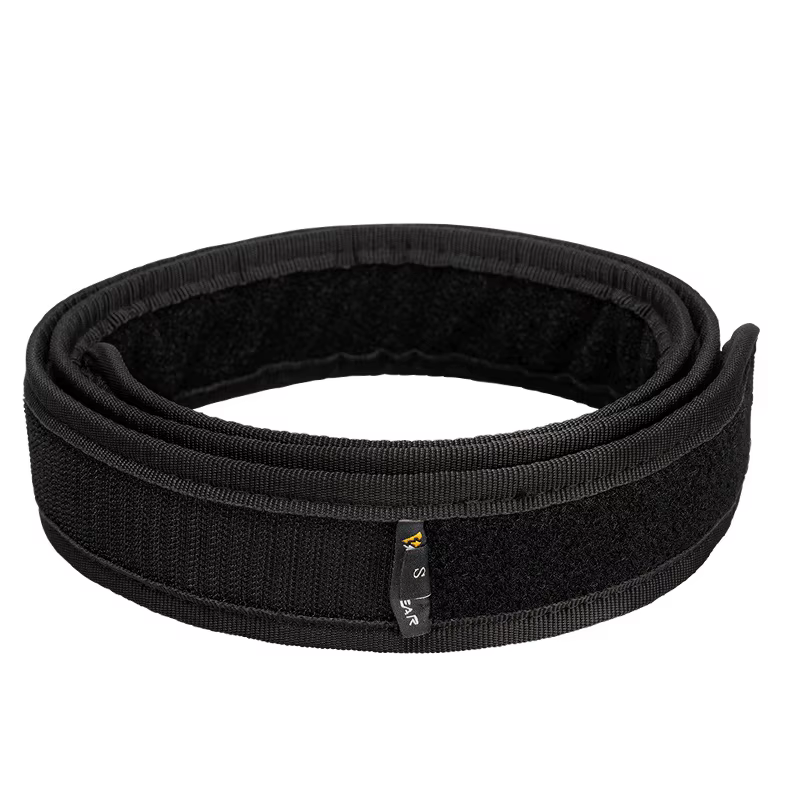 Cinturón táctico ajustable negro nailon interior para hombre deporte - imagen 2