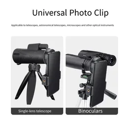 Adaptador de montaje para teléfono con microscopio y telescopio