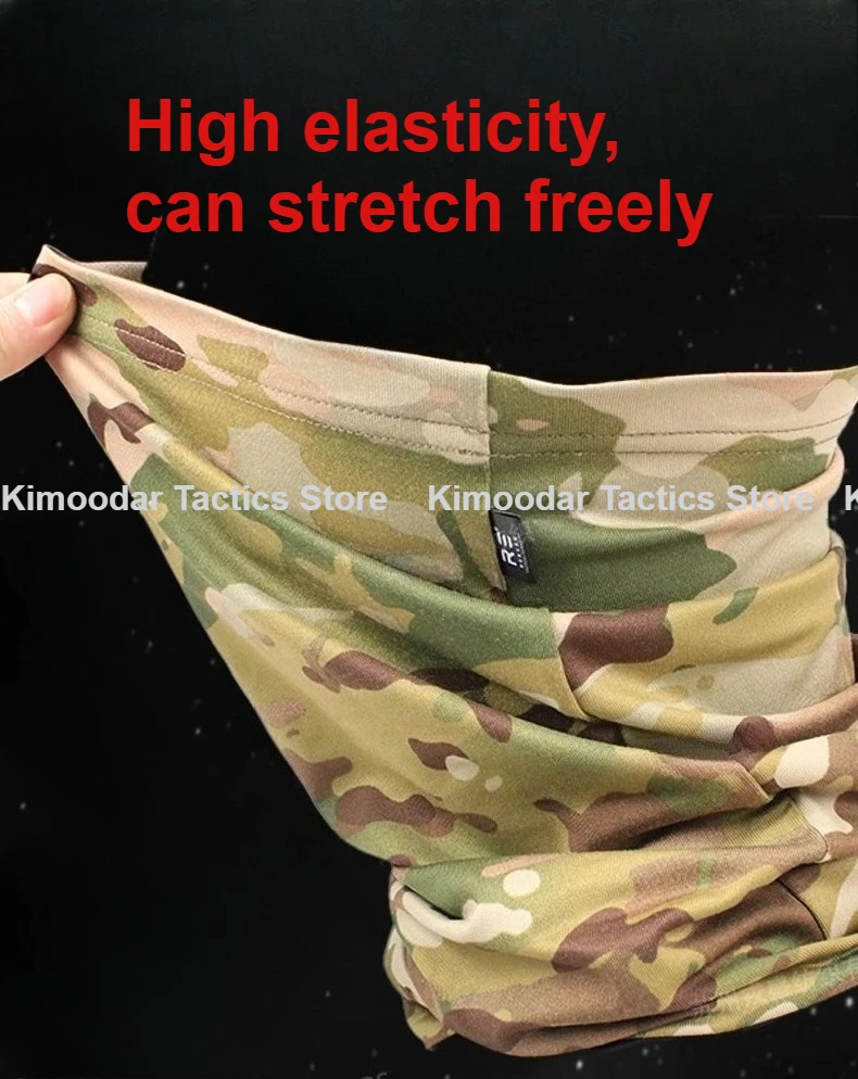 ATFG Mascarilla táctica antiinfrarrojos lana cepillada camuflaje selva - imagen 2