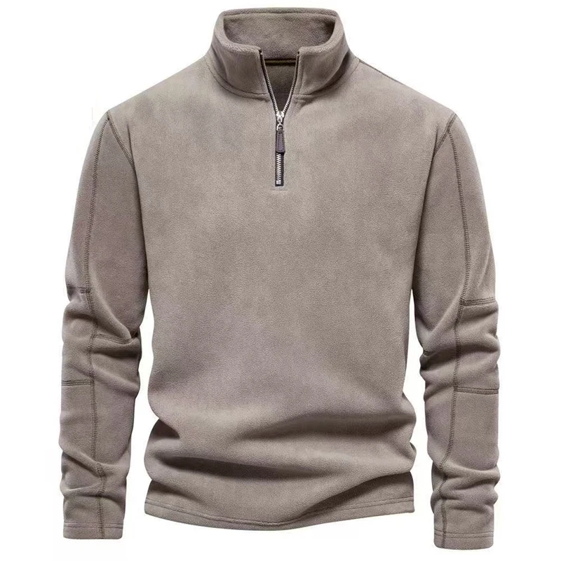 Chaqueta de forro polar cargo táctica hombre, cuello estándar - imagen 4