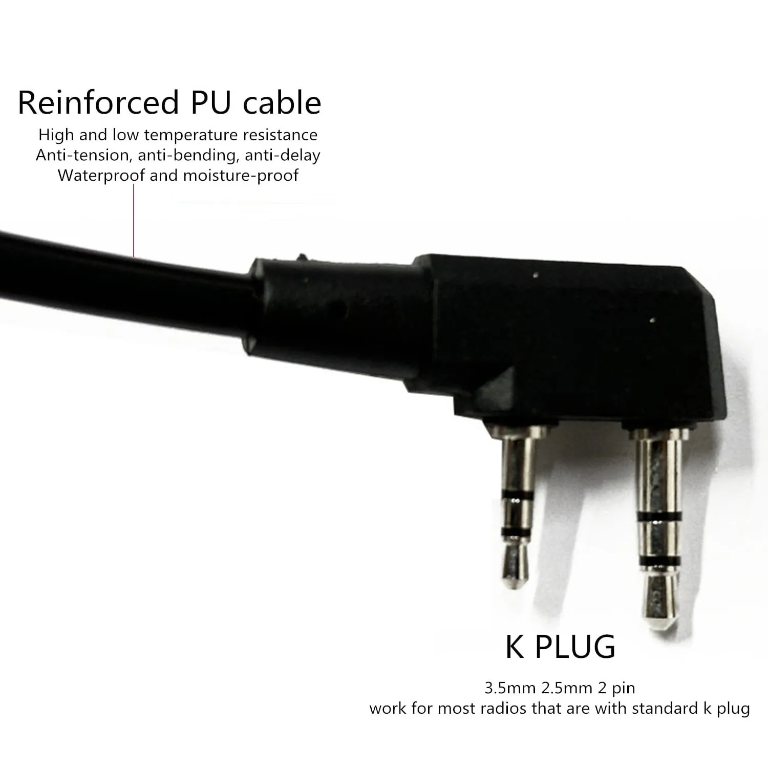 EARMOR M52 Adaptador PTT táctico botón a presión para radios Kenwood - imagen 2