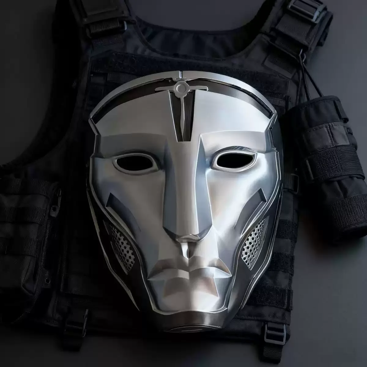 Gekros Raven Warden máscara cosplay tridimensional alta precisión - imagen 5