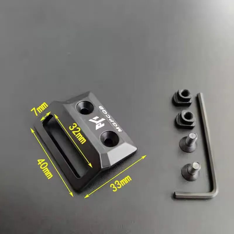 Soporte táctico para linterna con riel metálico lateral M-LOK/KeyMod - imagen 5