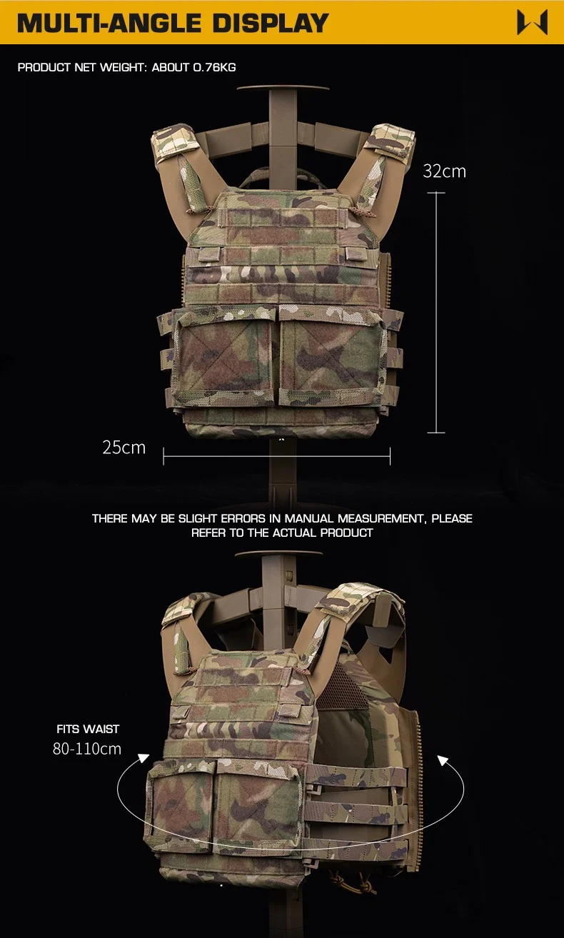 Sistema MOLLE del chaleco táctico YTYIN