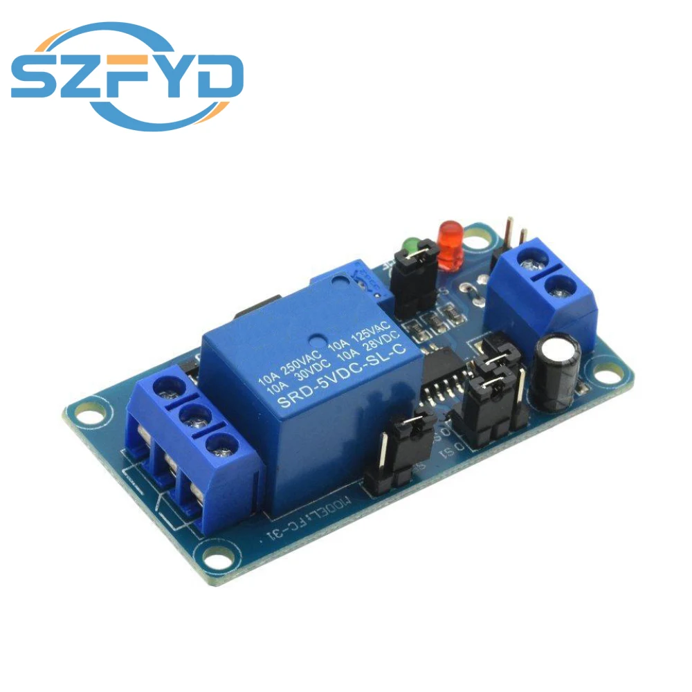 Módulo relé temporizador LED 5V-12V retardo ajustable - imagen 2