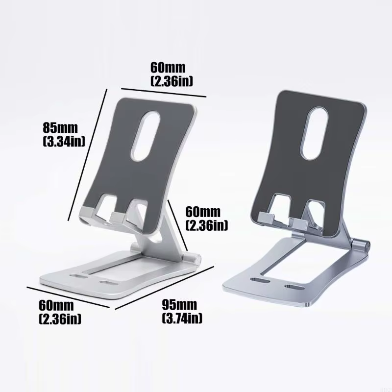 Soporte plegable de teléfono aluminio: ajuste de altura e inclinación - imagen 5