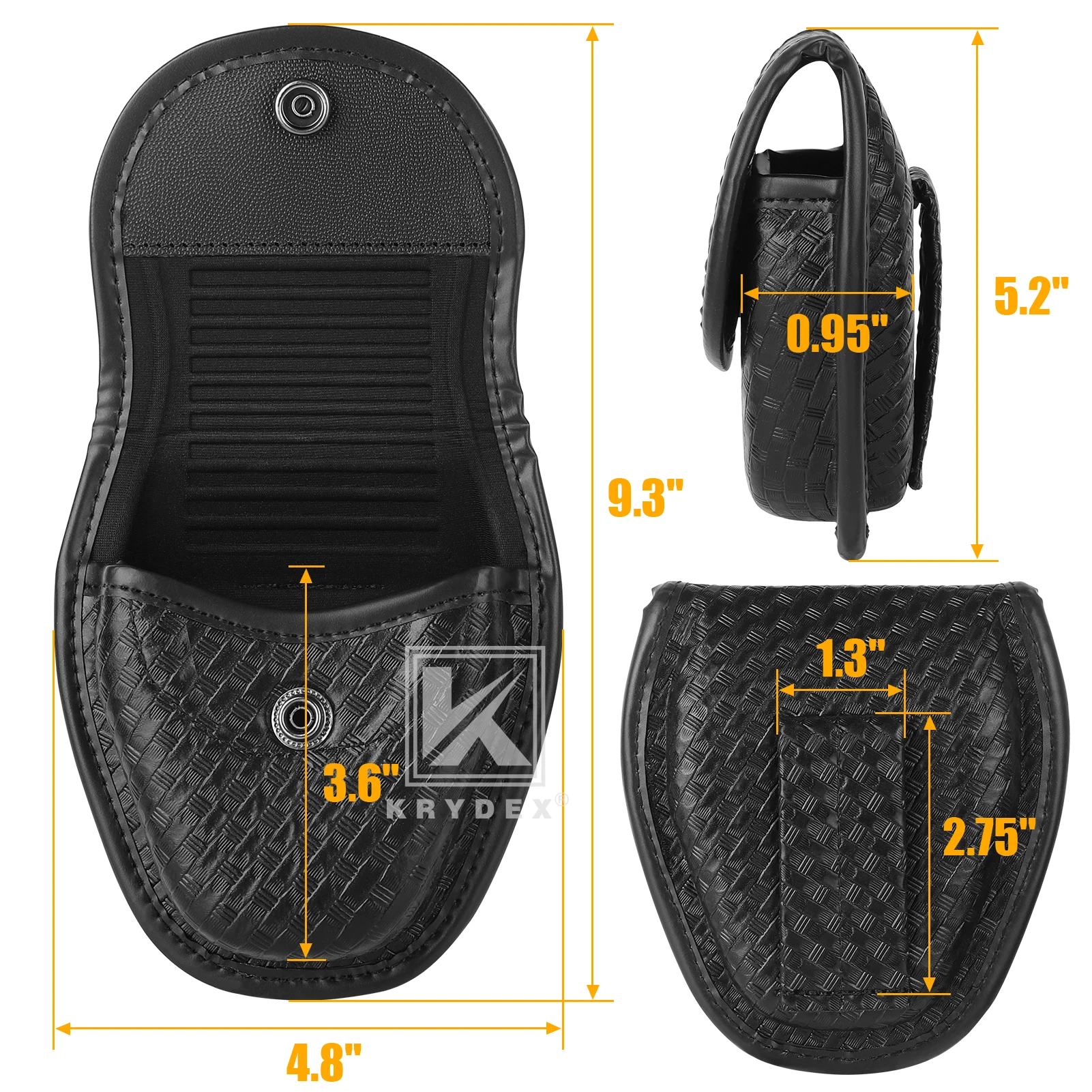 KRYDEX Funda táctica para esposas con doble cierre oculto de servicio - imagen 5