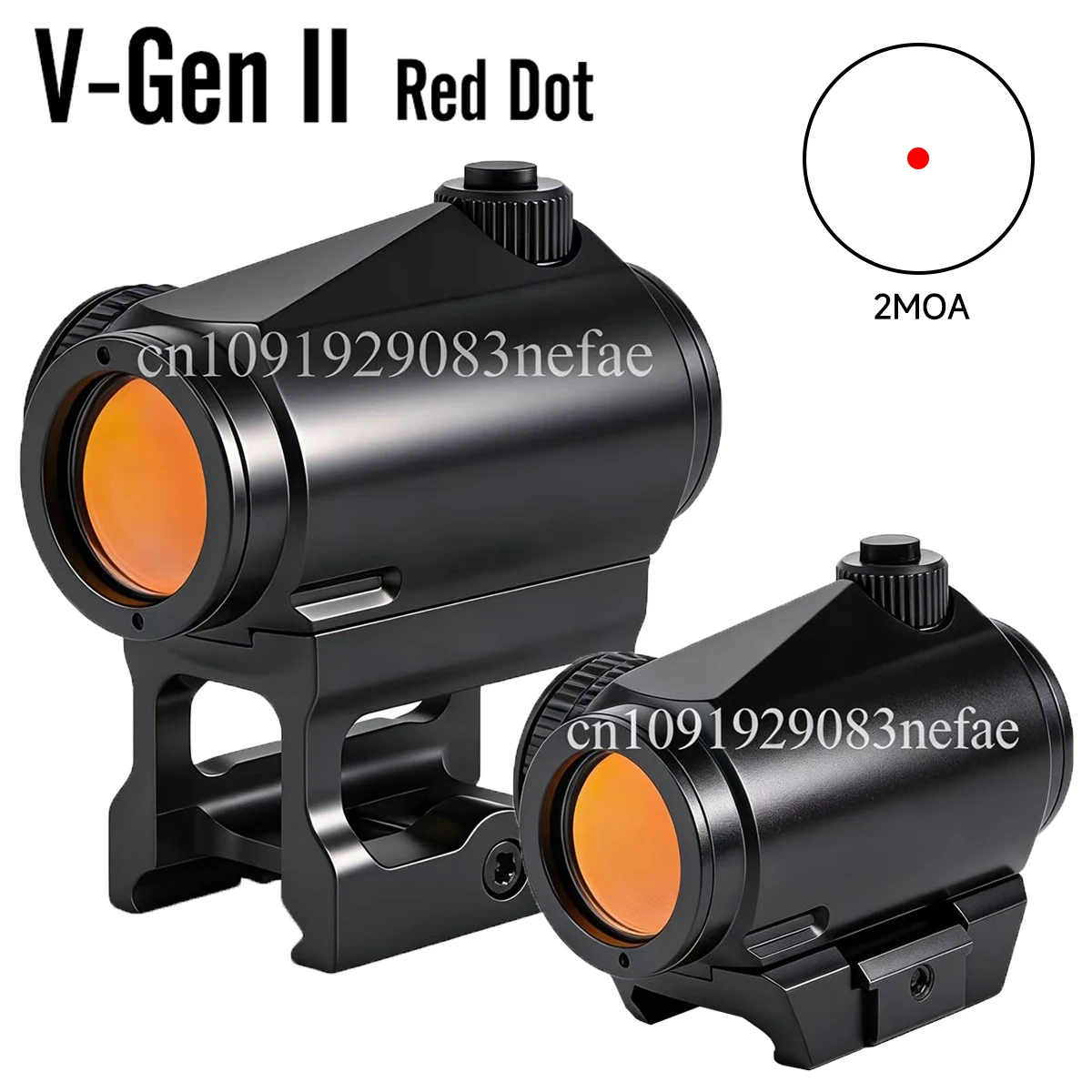 V-GEN II mira de punto rojo para rifle caza y airsoft