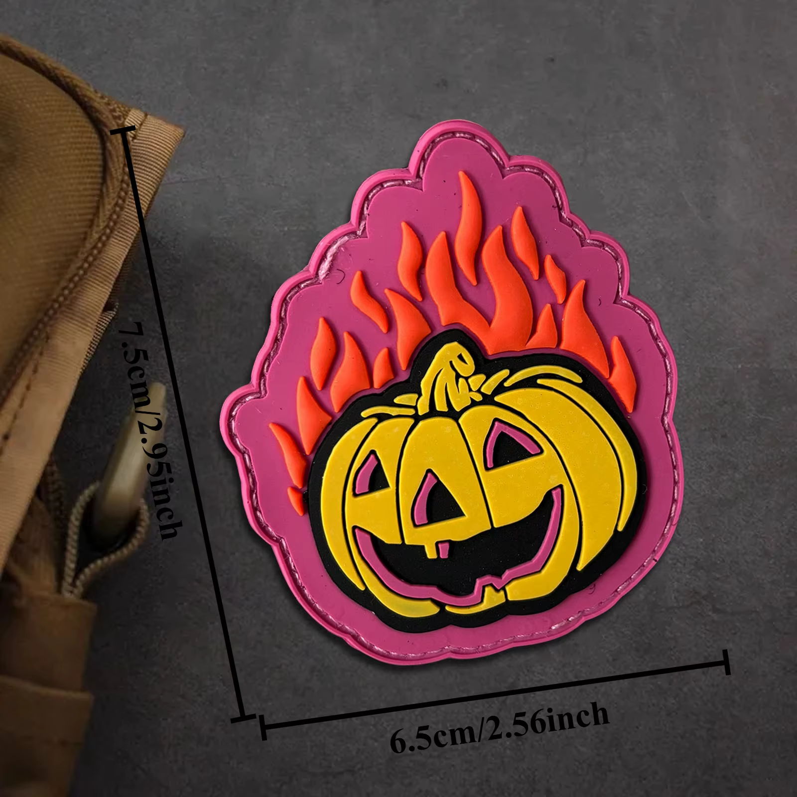 Parche táctico calabaza de Halloween con velcro Moral Airsoft