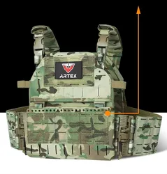 Chaleco Táctico Placa MOLLE Laser Cut con Desenganche Rápido Camo