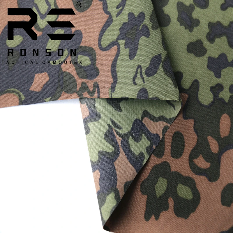 Tela táctica camuflaje hojas roble nylon Oxford para chalecos