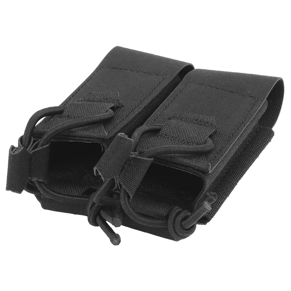 Funda táctica MOLLE DPMP doble para cargadores de pistola abierta