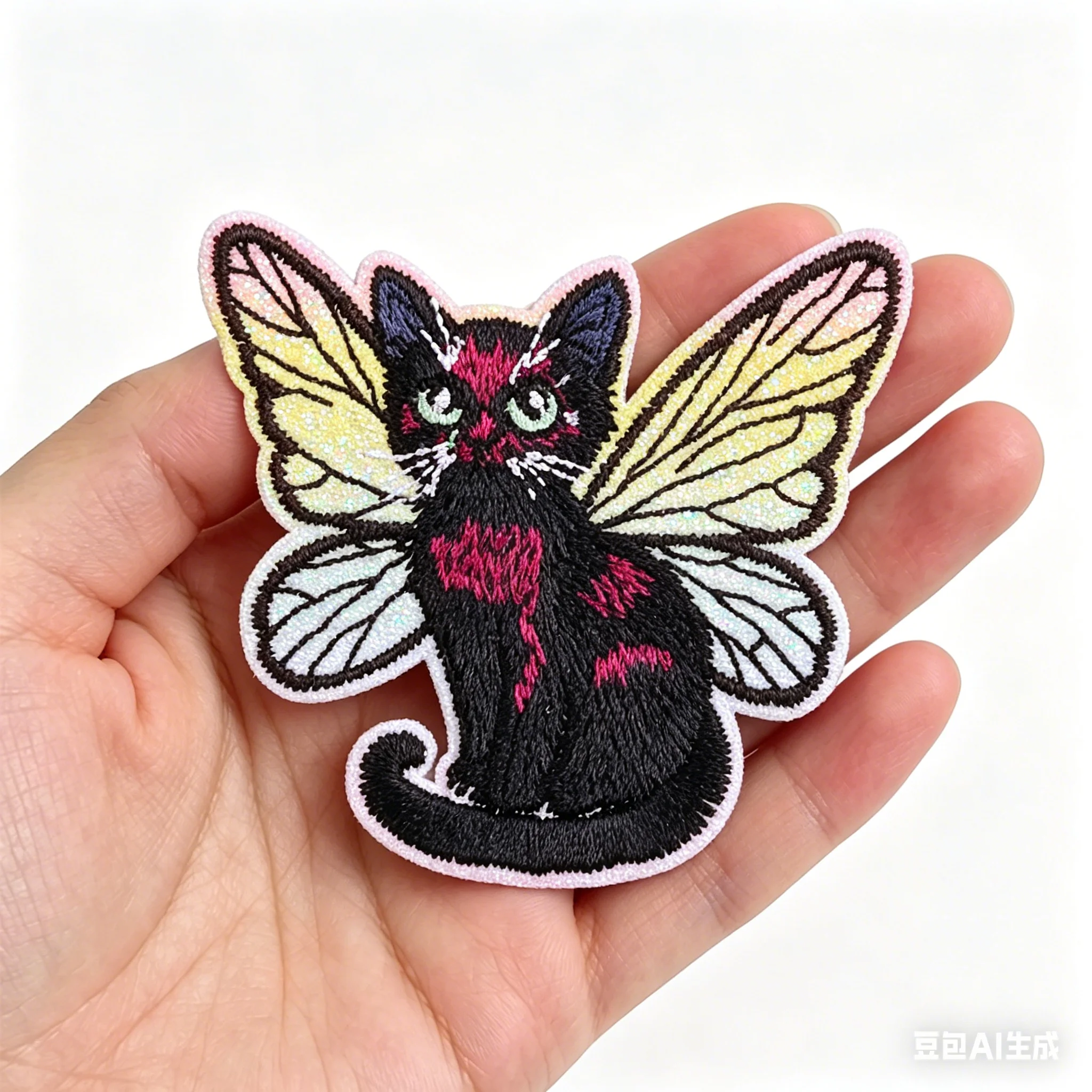 Parche termoadhesivo corazón leopardo bordado – estilo infantil - imagen 5