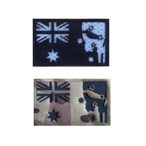 Parche reflectante gancho-bucle Multicam calavera bandera australiana - imagen 5