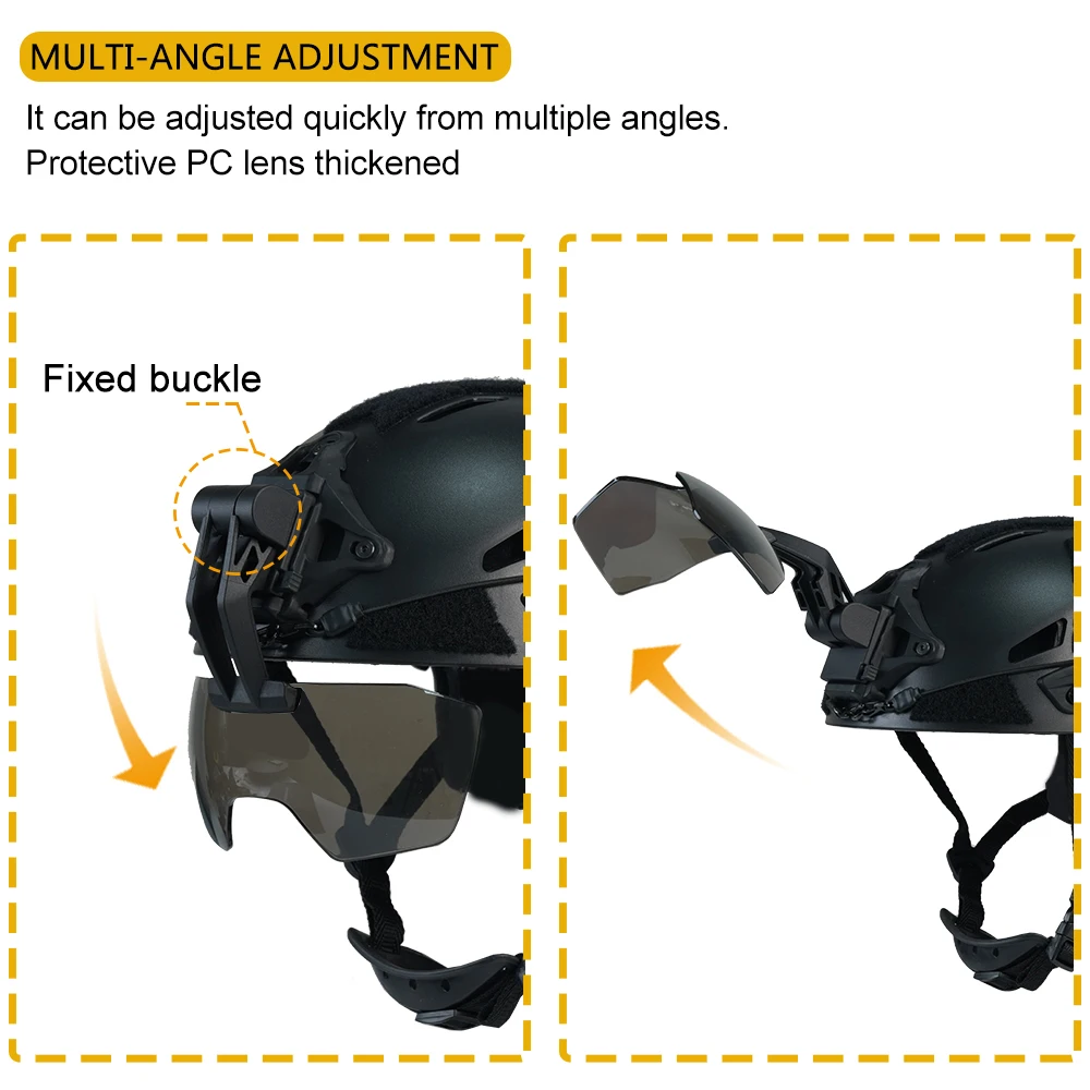 BOOIU Gafas de protección sin montura para airsoft y outdoor - imagen 2