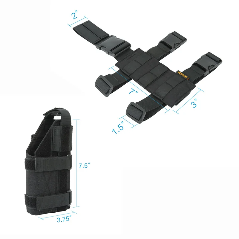 Funda táctica pistoleta universal GL M9 con correaje - imagen 4