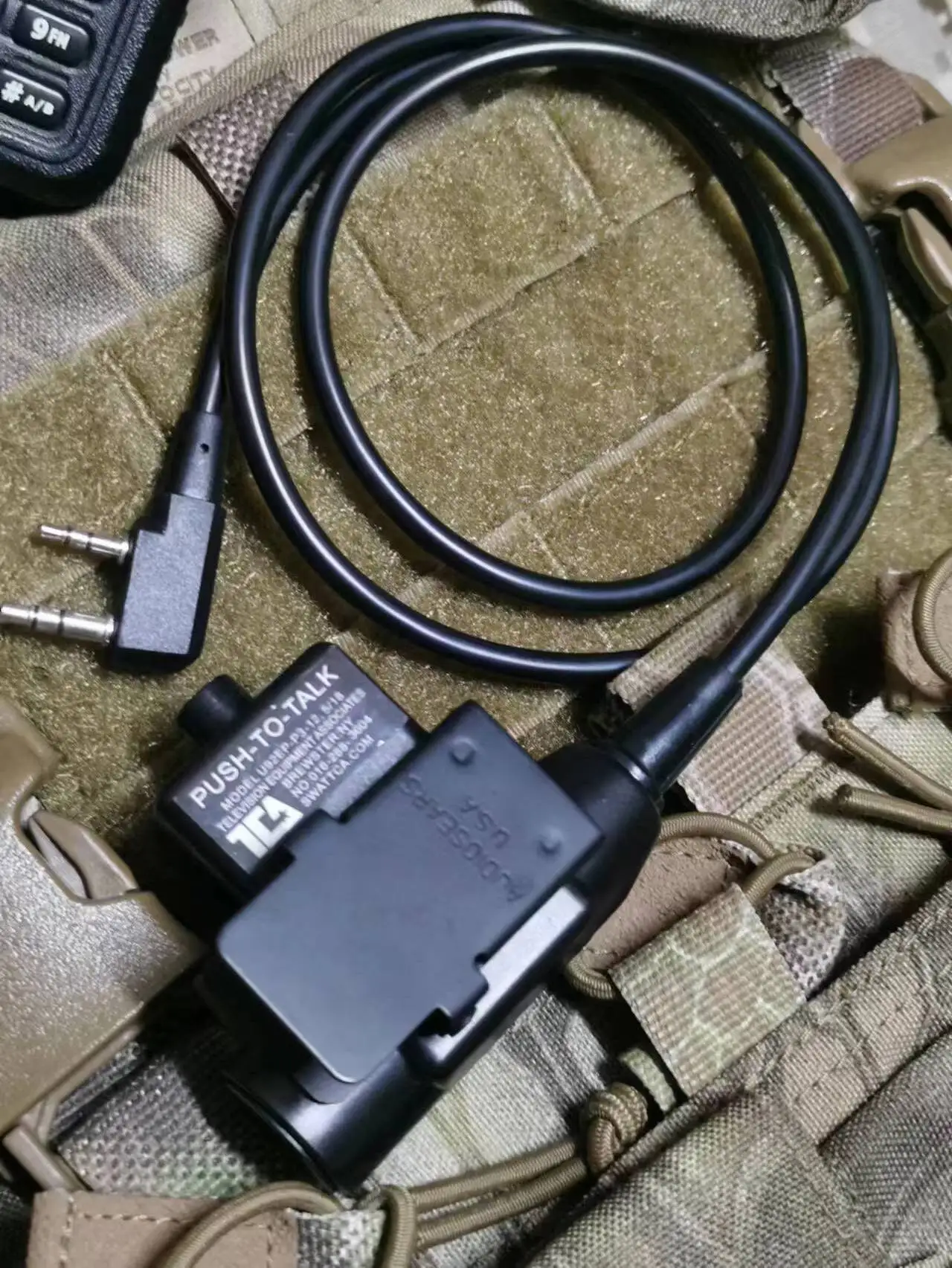 U94 Black conmutador PTT de transmisión para emisoras - imagen 2