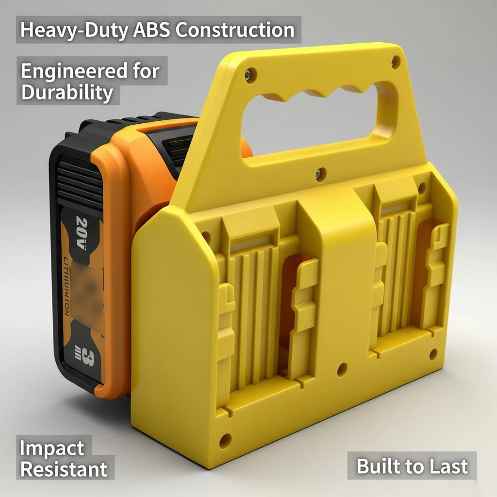 Soporte para baterías Dewalt 18V/20V con asa, portátil - imagen 4