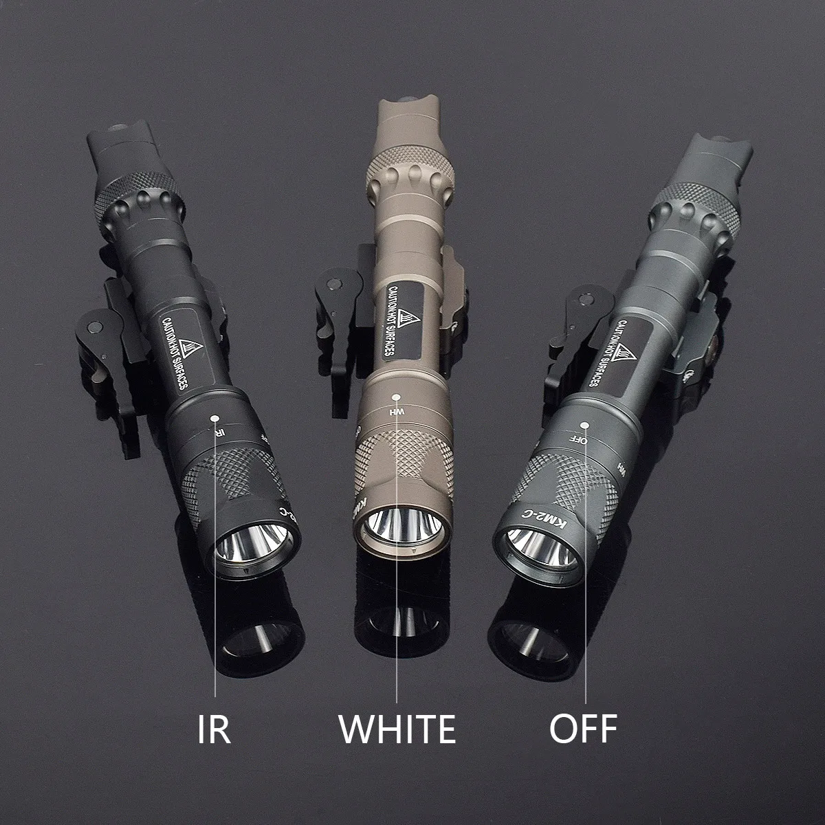 Linterna táctica IR Surefire Scout con montura QD para airsoft y caza