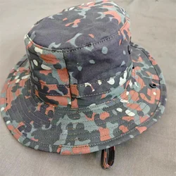 Sombrero camuflaje selva alemana de ala redonda para exteriores