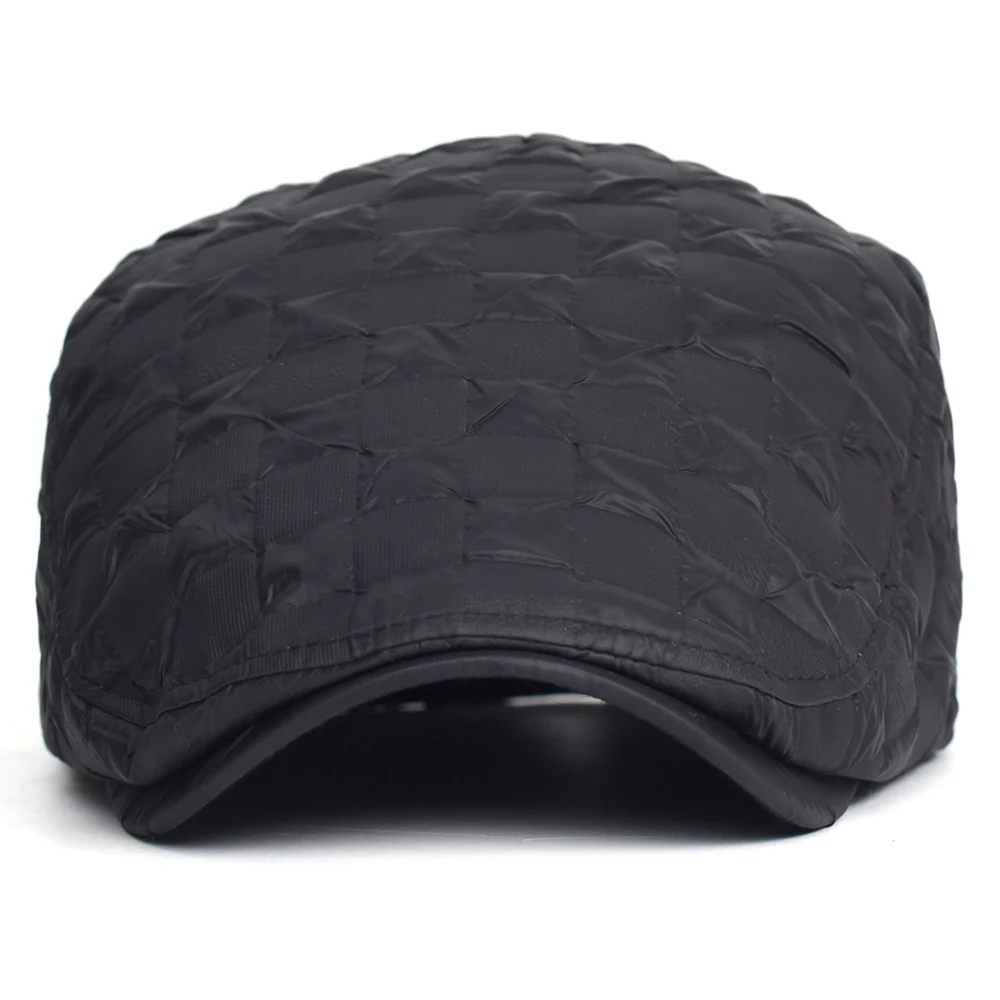 Gorro invierno grueso cálido con visera ajustable estilo Gatsby
