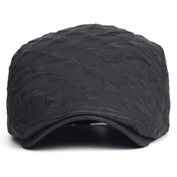 Gorro invierno grueso cálido con visera ajustable estilo Gatsby