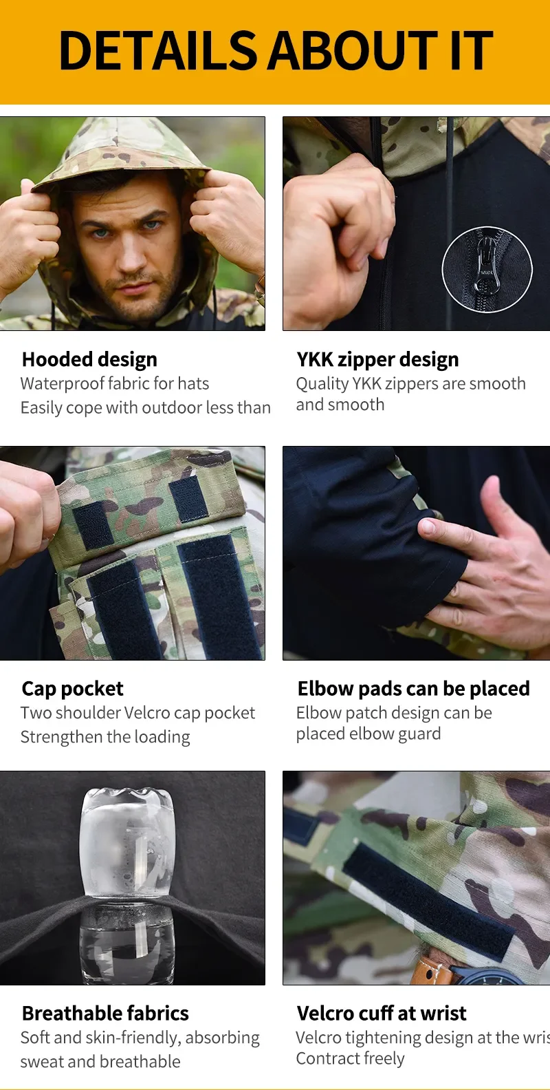 Pantalones tácticos con bolsillos