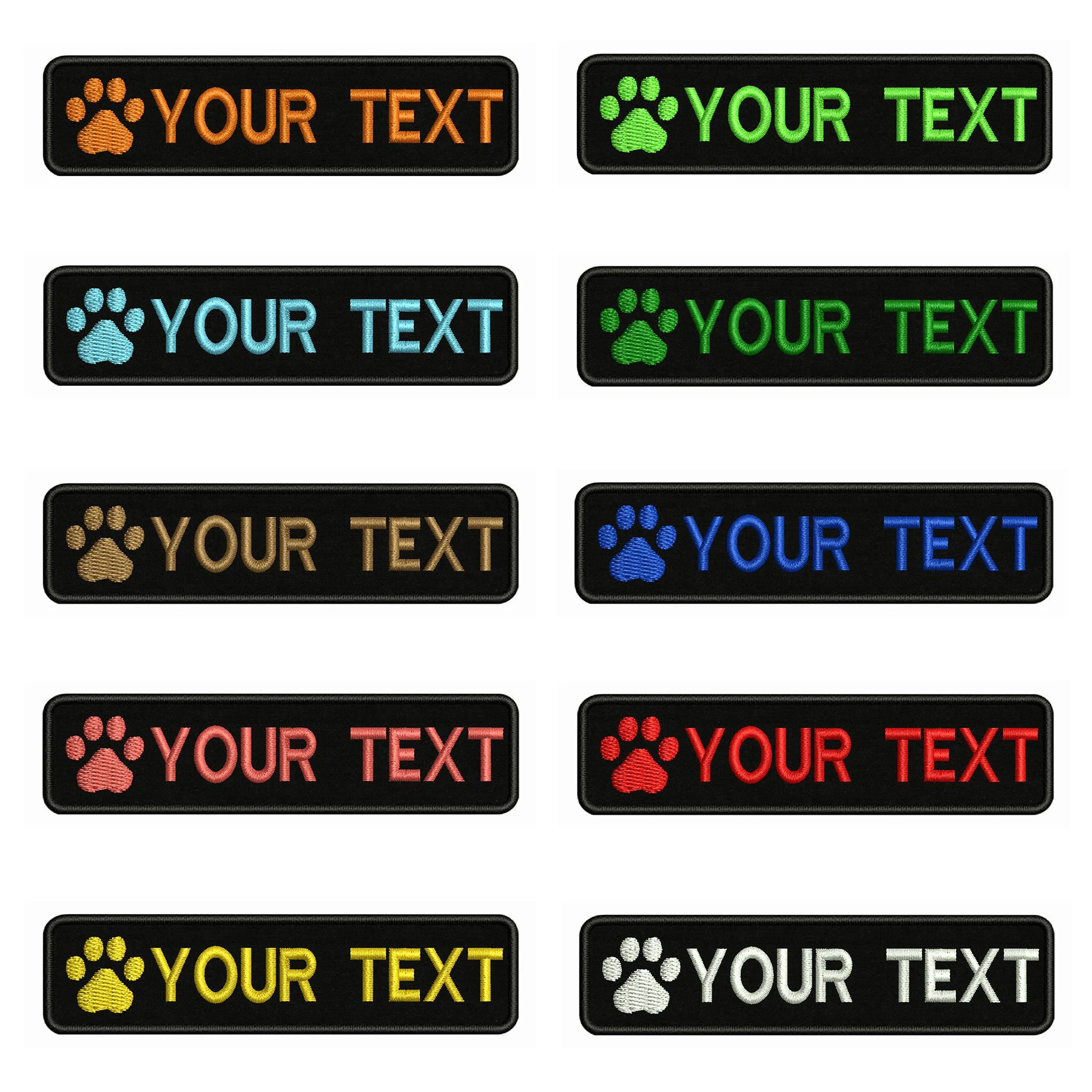 Parche bordado huella de perro – Táctico para collar o equipación - imagen 2