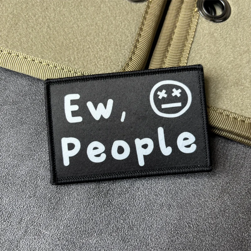 Parche de moral táctico Ew, People para mochila y brazalete - imagen 3