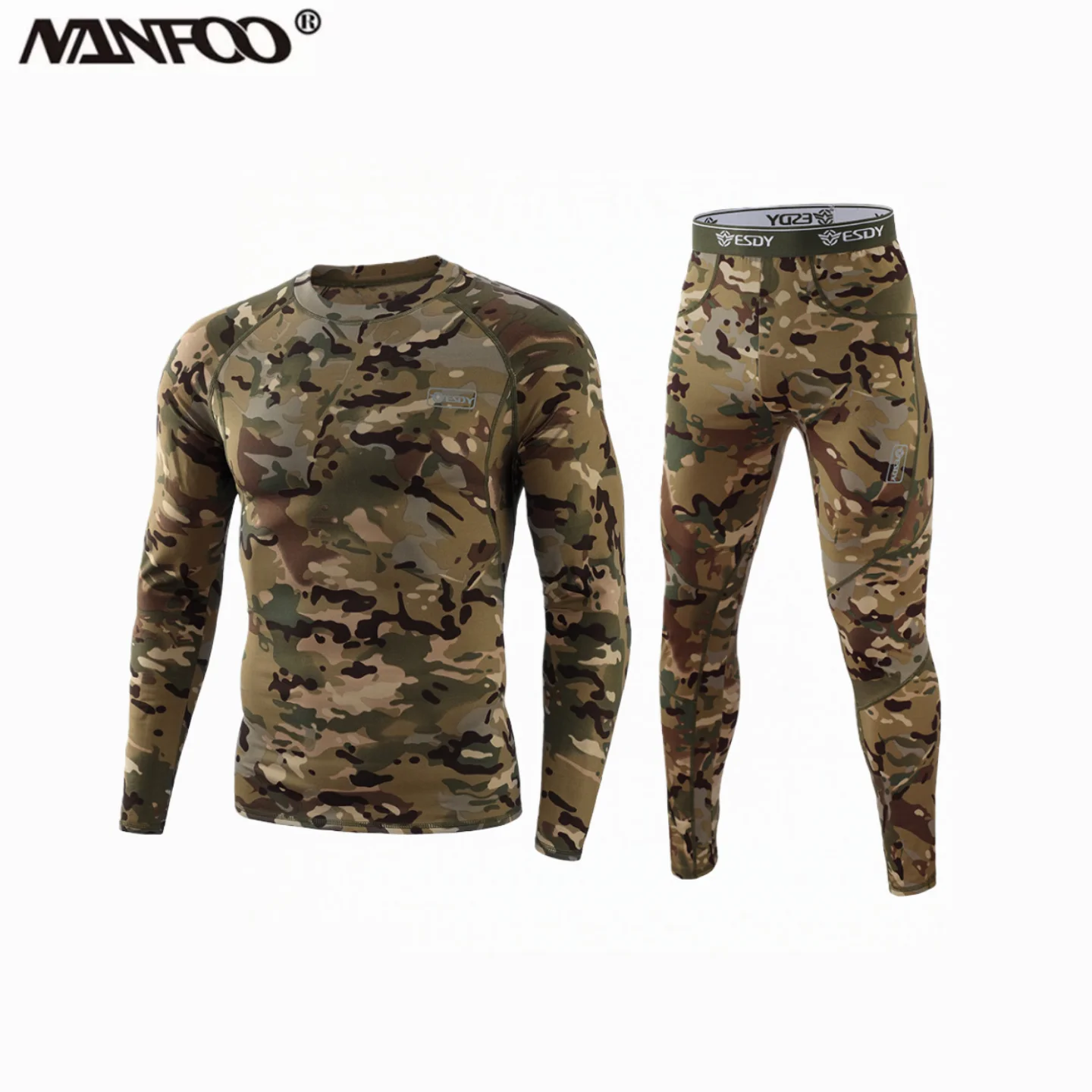Calzón térmico camuflaje transpirable – Táctico elástico hombre - imagen 3