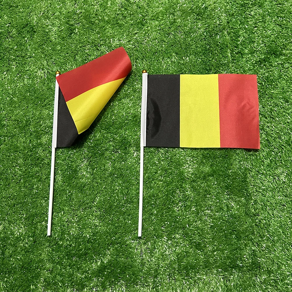 Bandera belga de mano 14x21 cm - para actividades deportivas - imagen 5