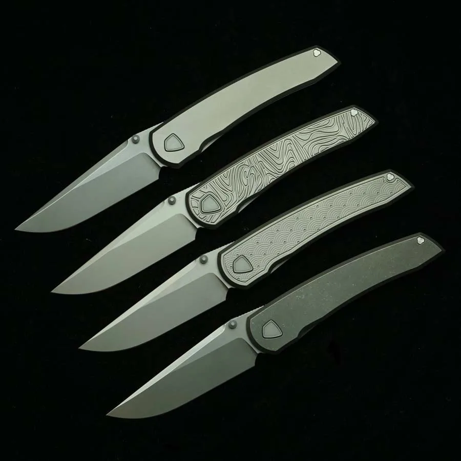 LEMIFSHE Waka cuchillo plegable EDC titanio camping y supervivencia - imagen 3