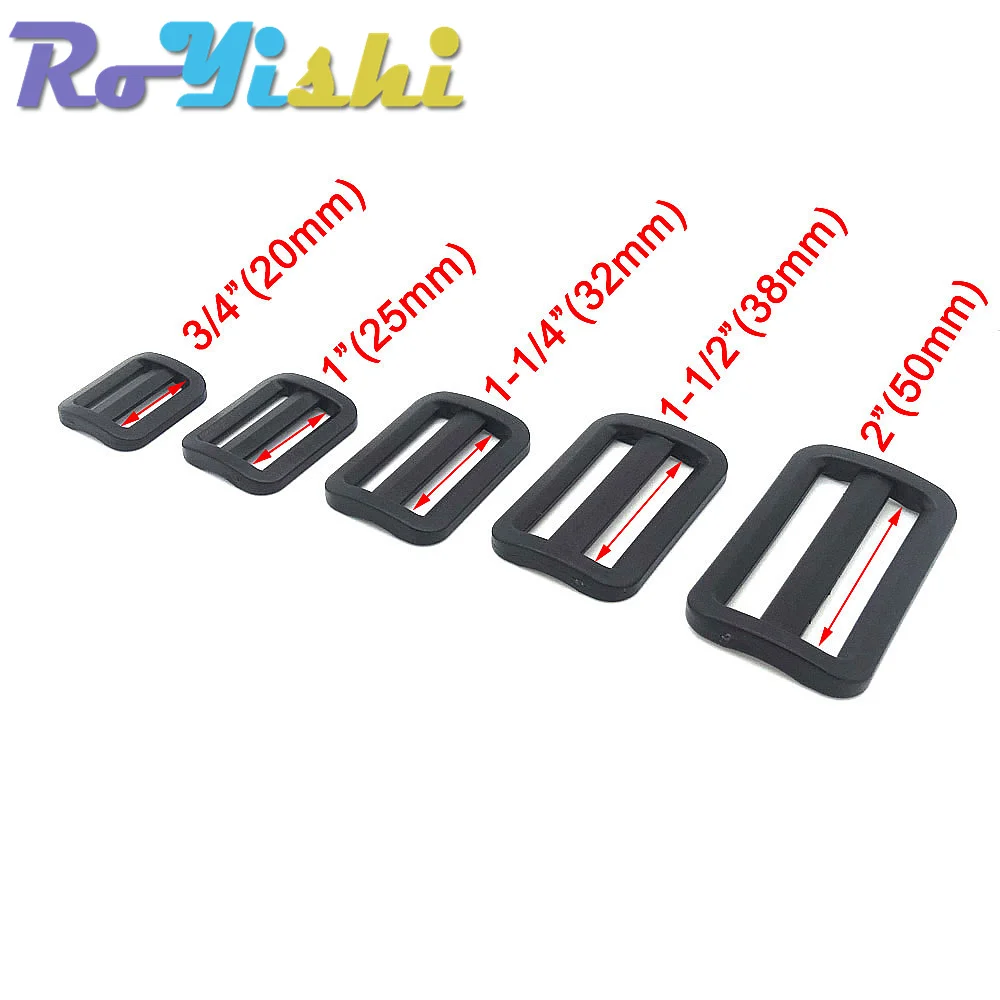 Hebilla ajustable triangular negra – Para correas tácticas de equipamiento - imagen 3