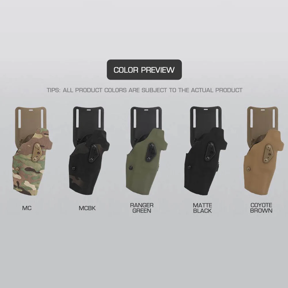Glock 17 – Funda táctica de pierna para airsoft con bloqueo QLS - imagen 4