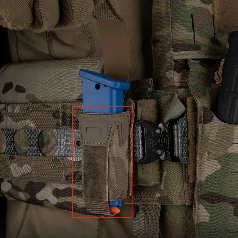 Portacargadores táctico 9mm con cierre MOLLE – Protección rápida exterior - imagen 2