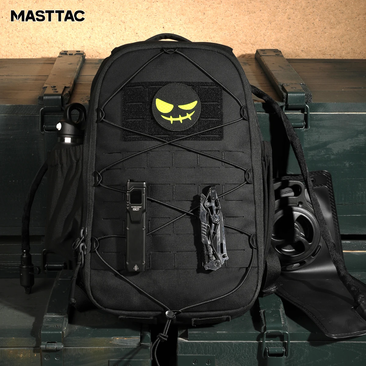 Mochila táctica MOLLE ligera de nylon outdoor para portátil - imagen 5