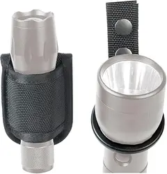 Funda táctica de nylon para linterna con anclaje al cinturón