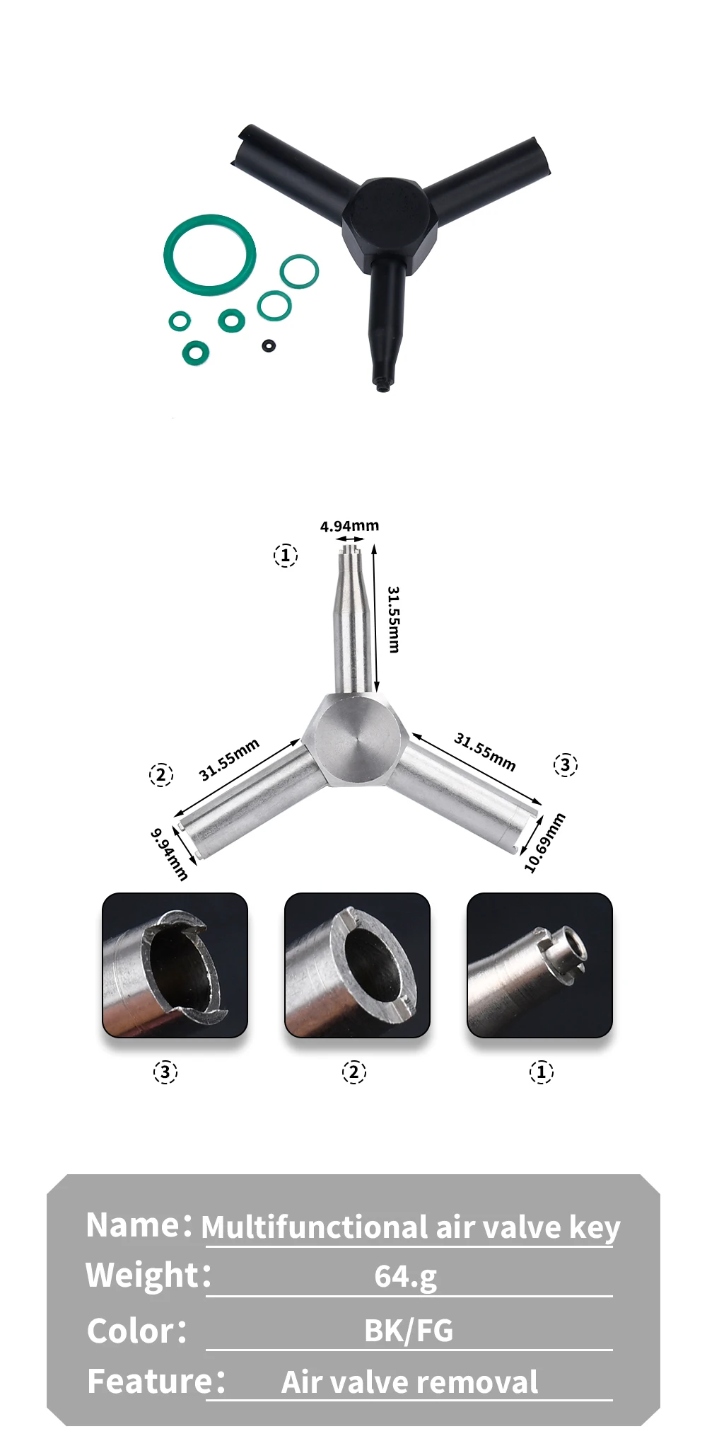 Anillos de goma de repuesto