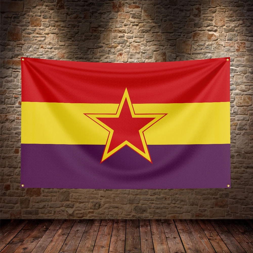 Bandera republicana y comunista española para decoración - imagen 4