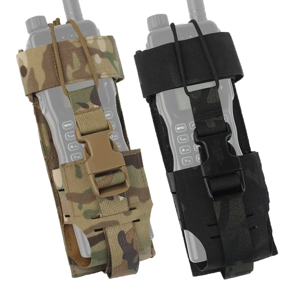 Bolsa porta radio táctica MOLLE universal para walkie talkie - imagen 3