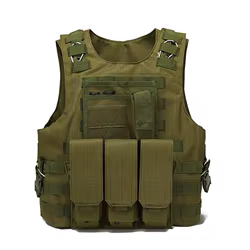 Chaleco táctico ligero de liberación rápida, transpirable y camuflado
