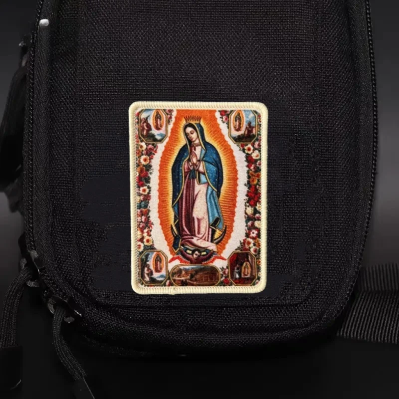 Parche táctico Nuestra Señora de Guadalupe, gancho y bucle - imagen 4